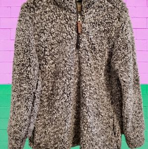 Ultra Soft Fleece Pullover with Jersey Liner by Original Weatherproof in Size L